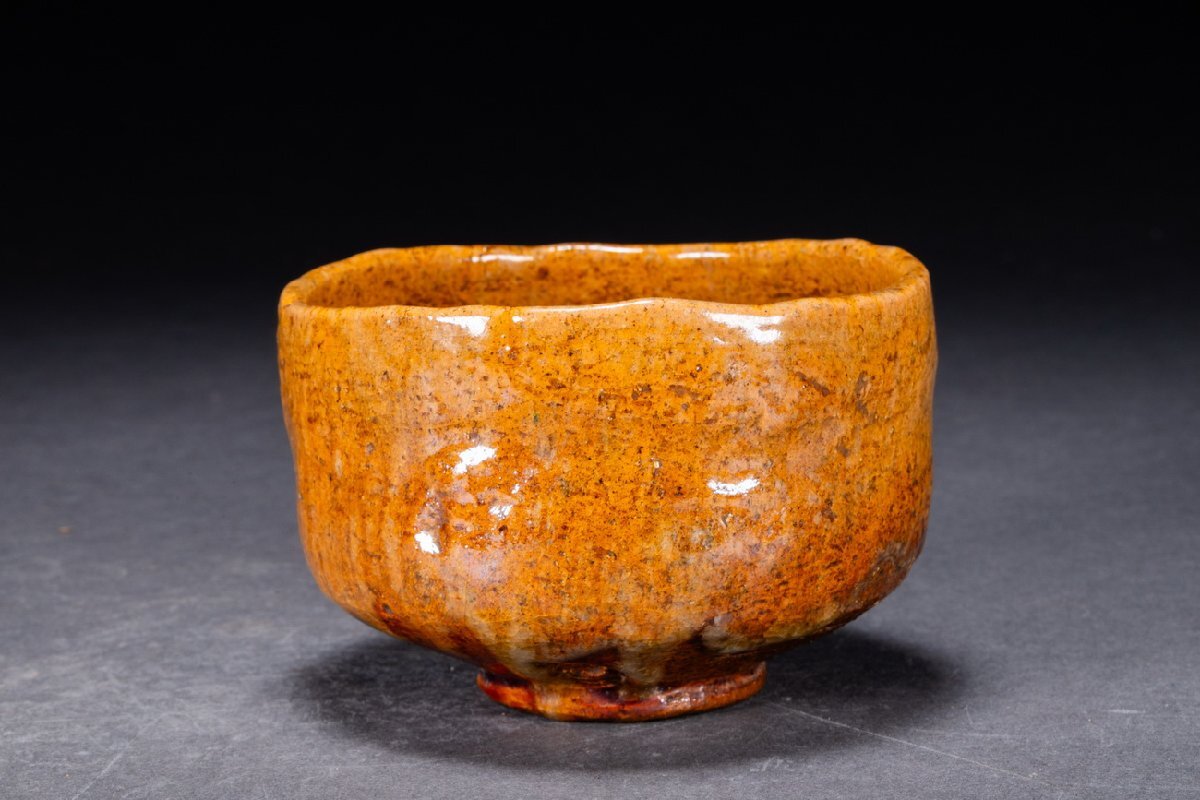 善古堂】某有名オークション買入 時代物 大樋焼 大樋長楽造 茶碗