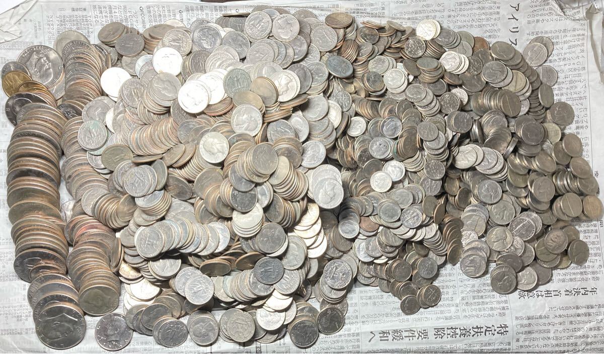 アメリカ合衆国の旧貨幣セット 小さくっ 約40枚 - コレクション アメリカ合衆国の旧貨幣セット 小さくっ 約40枚 - コレクション