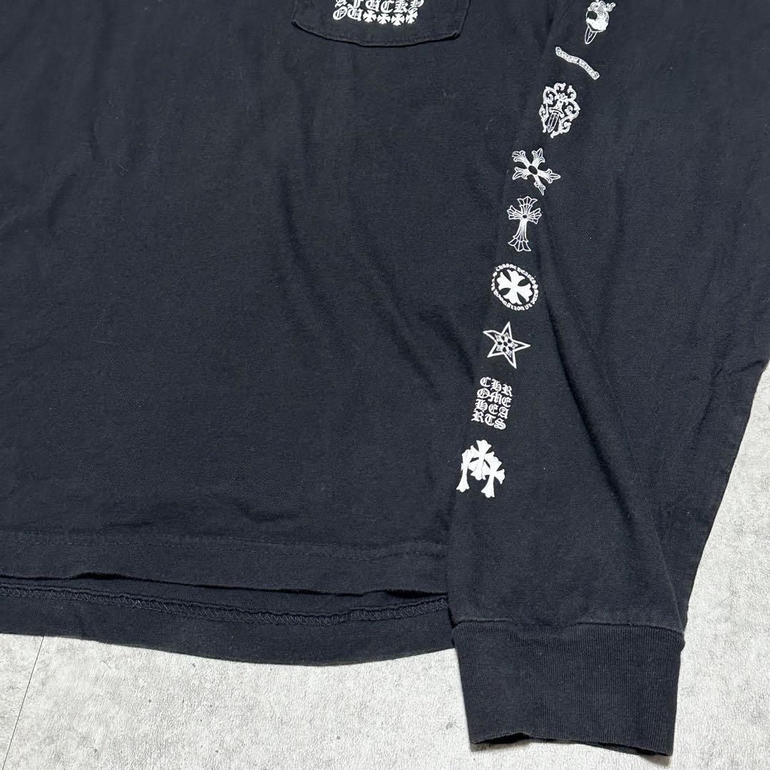 Chrome hearts プリント ロンT ブラック L 定価10万(トップス Chrome hearts プリント ロンT ブラック L 定価10万(トップス