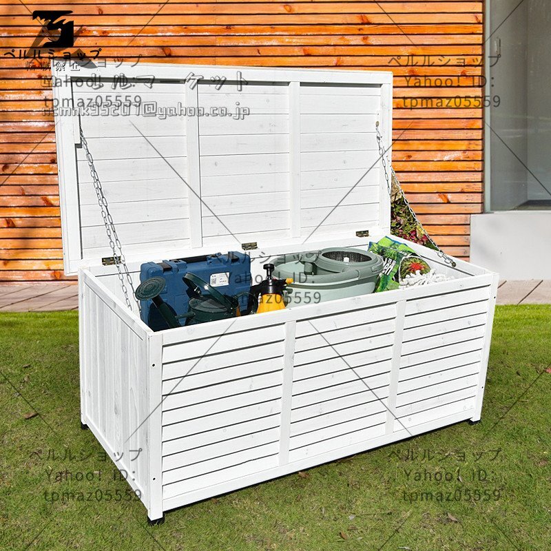 実木キャビネット 防雨防腐・日焼け止め 屋外 ロッカー 屋外ロッカー 庭園 農具収納 物置棚_画像1