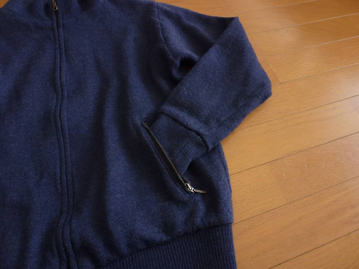 90s 日本製 BERT PULITZER バートピューリッツァー ウール ボンバージャケット ネイビー L 即決あり！_画像3