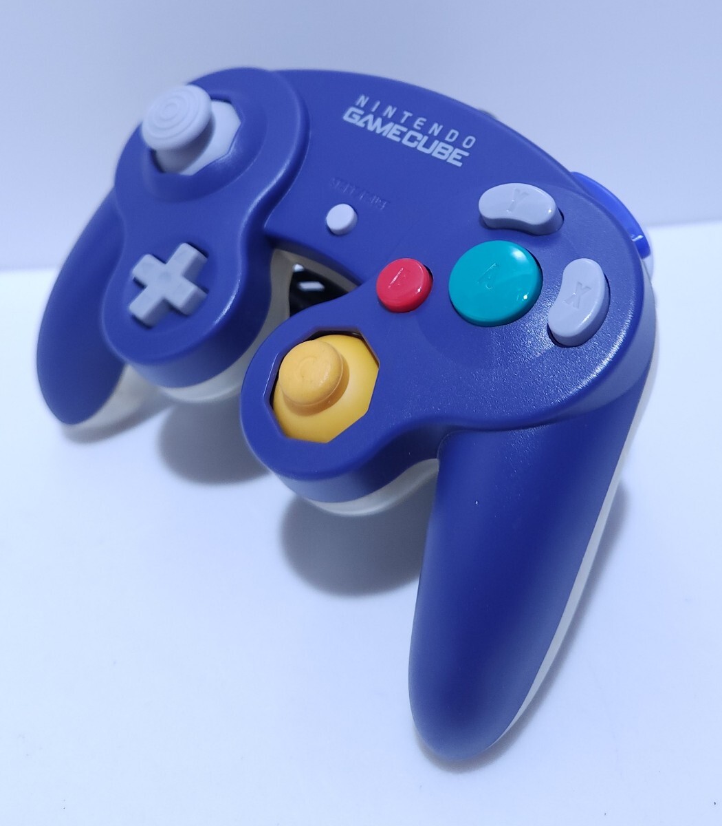  nintendo Game Cube управление оригинальный товар прозрачный + синий DOL-003 NINTENDO GAMECUBE Nintendo GC редкий товар прекрасный товар / рабочий товар рабочее состояние подтверждено (R-5)