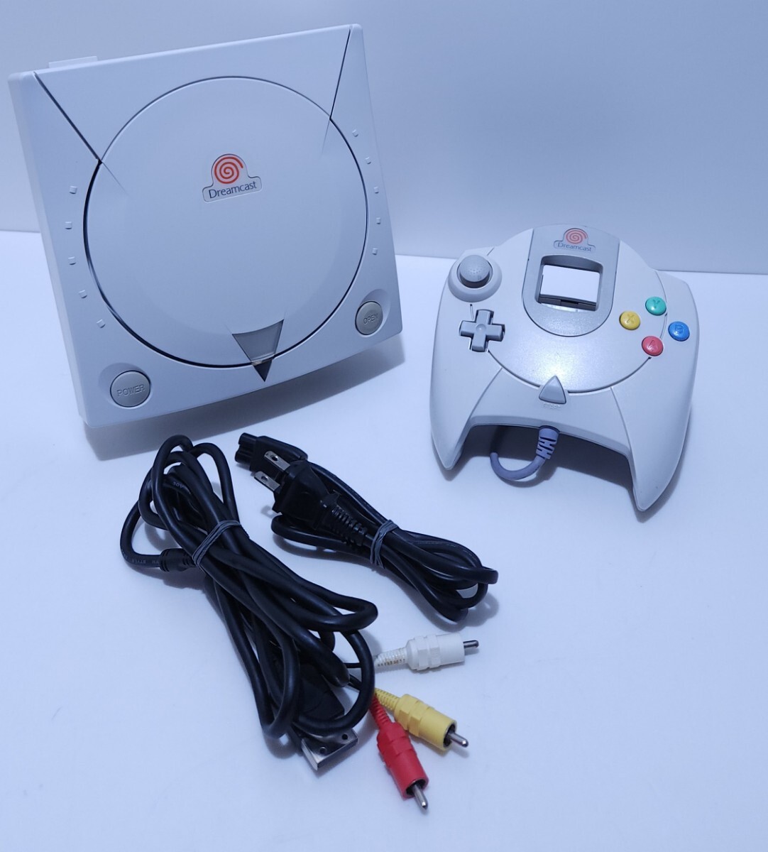動作品 SEGA セガ Dreamcast ドリームキャスト DC HKT-3000 ゲーム機 本體 取説 付屬品全揃い /レトロゲーム 希少品まとめ(F-11)