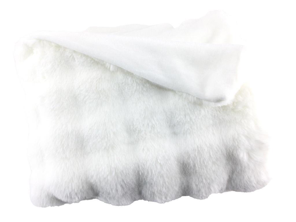 モコモコ毛布 ラビットファー調 furry doudou. ファーリードゥドゥ モコモコファー シングル 幅140x200cm スノーホワイト 冬