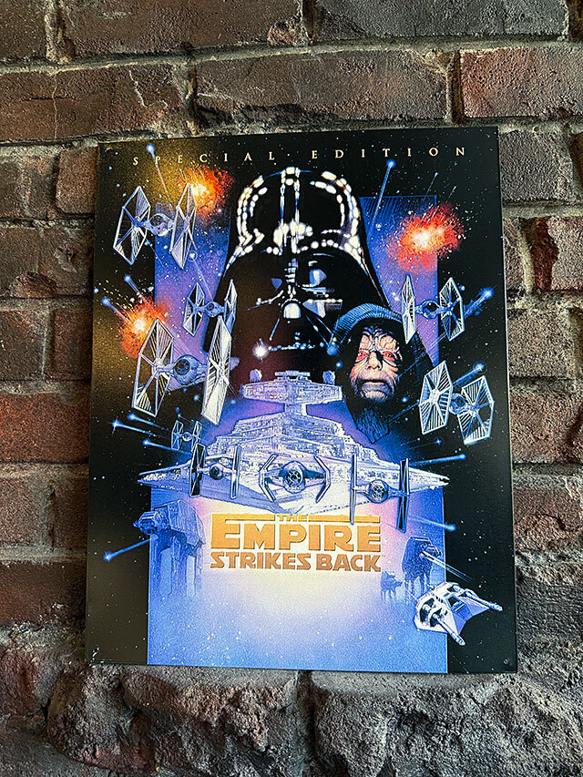 スターウォーズ　1980年公開(kāi)　エピソード5　帝國(guó)の逆襲　ブリキ看板 ■ アメリカン雑貨 アメリカ雑貨