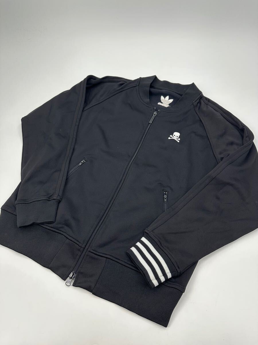 希少/美品/adidas × mastermind/トラックジャケット/L/アディダス マスターマインド ジャージ コラボ インナー ブラック スポーツウェア