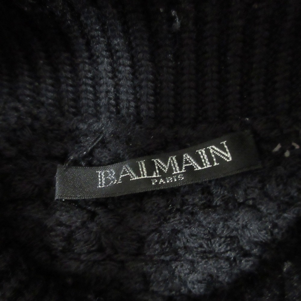 BALMAN バルマン オーバーサイズ ハイネック ケーブルニット BALMAN バルマン オーバーサイズ ハイネック ケーブルニット