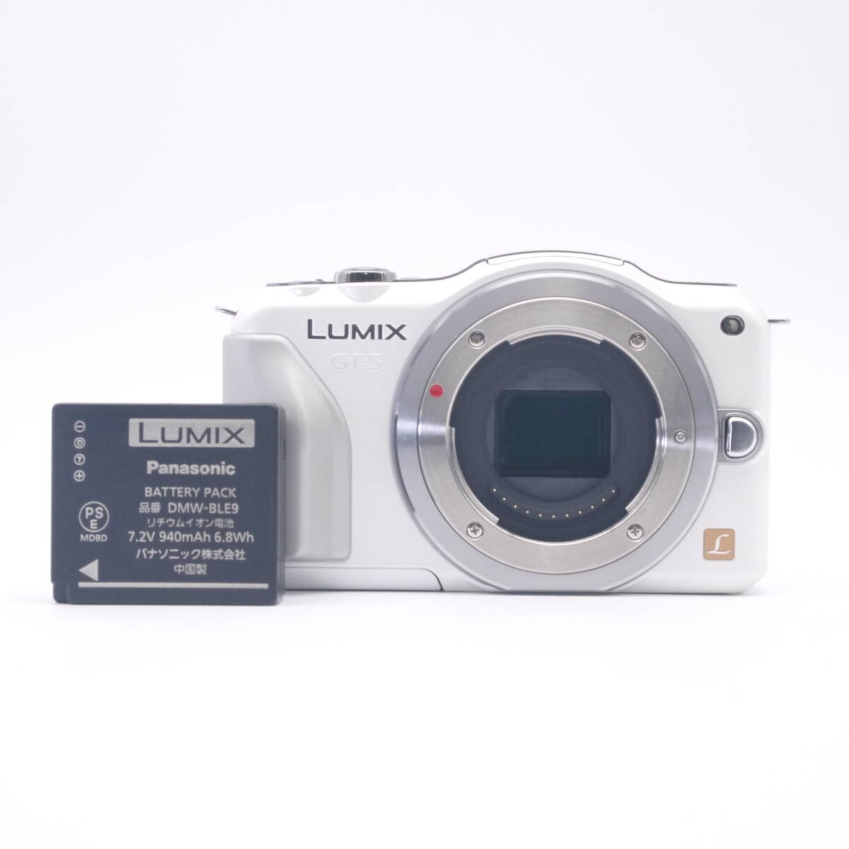 美品 LUMIX DMC-GF5 ホワイト ミラーレス一眼デジタルカメラボディ#3093
