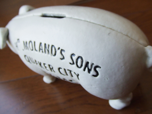 新品 Hams Standing PIG BANK 鉄製 豚の貯金箱 白 バンク限定 新品 Hams Standing PIG BANK 鉄製 豚の貯金箱 白 バンク限定