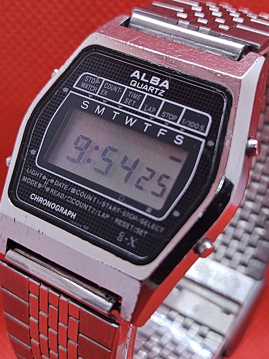 稼働品 レア SEIKO ALBA セイコー アルバ QZ デジタル Y729-4000 稼働品 レア SEIKO ALBA セイコー アルバ QZ デジタル Y729-4000