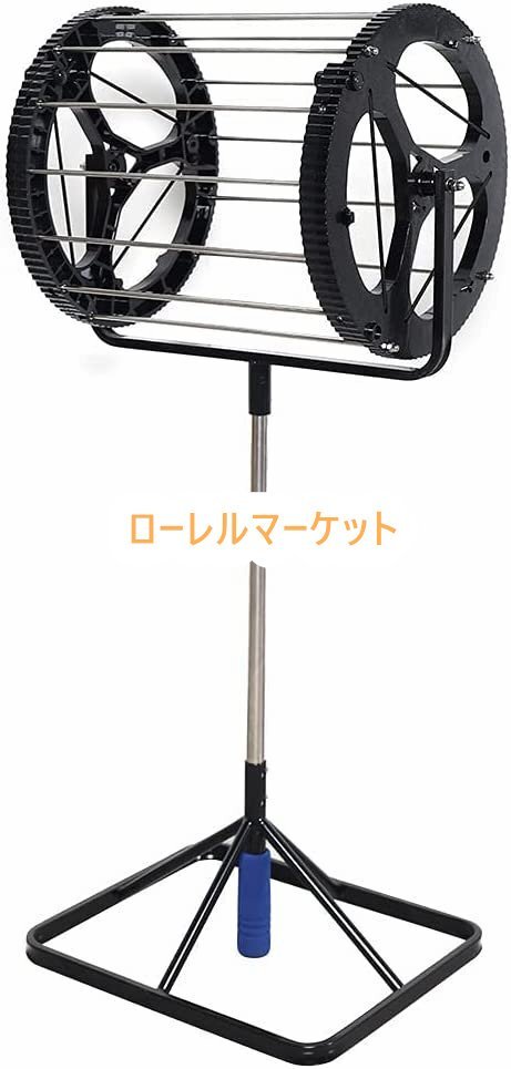 テニス用ボールかご ポータブル in テニス収納 80個(gè)のボール?yún)Ъ{可能 テニスボールピッカー 1 2 実用☆ テニスボール拾いカゴ