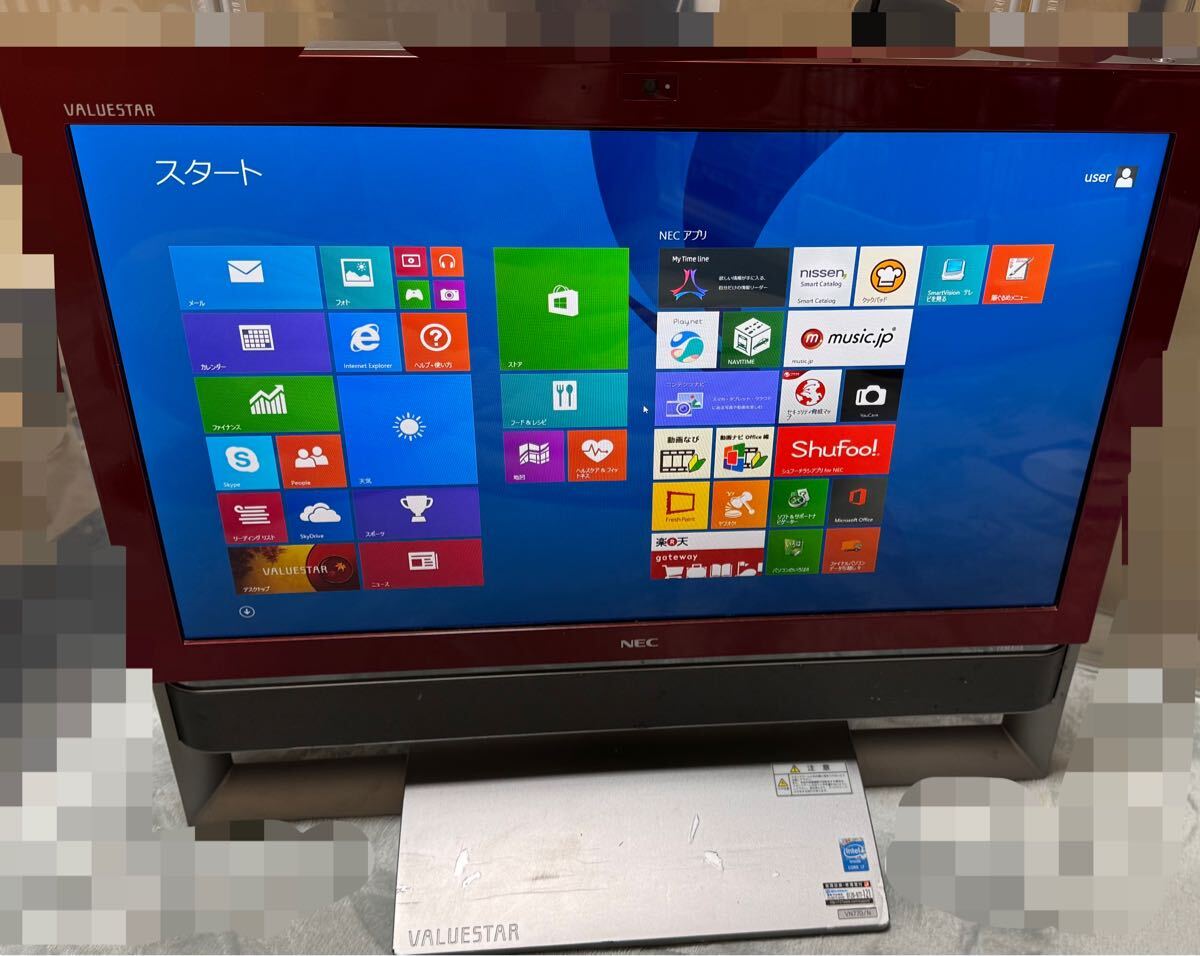 NEC VN770/N Corei7 4700MQ 2.40GHz 8GB 無線 ブルーレイ 一体型