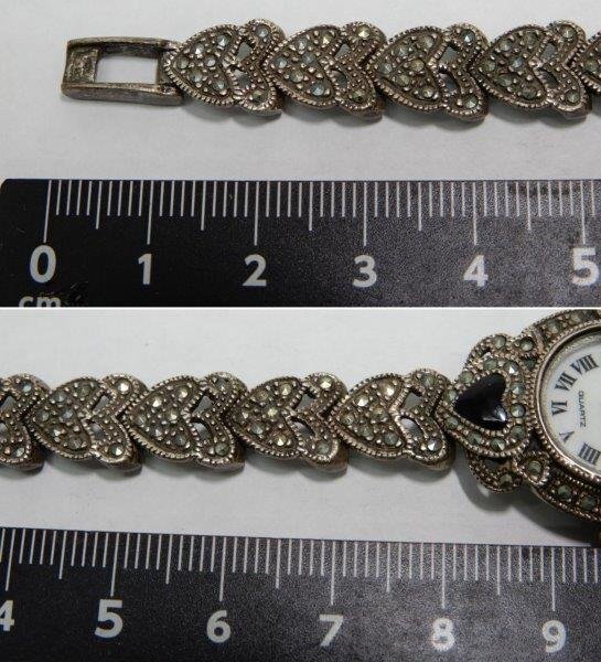 稼働品 手間の掛かった銀制 ヘマタイトベルト レターパックプラス代 0226X13G