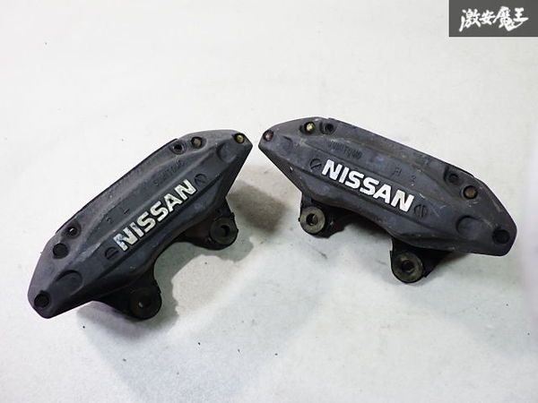 日産 純正 ER34 R34 スカイライン フロント 4POT ブレーキ キャリパー 左右 即納 S13 S14 S15 シルビア RPS13 180SX C35 ローレル 流用に