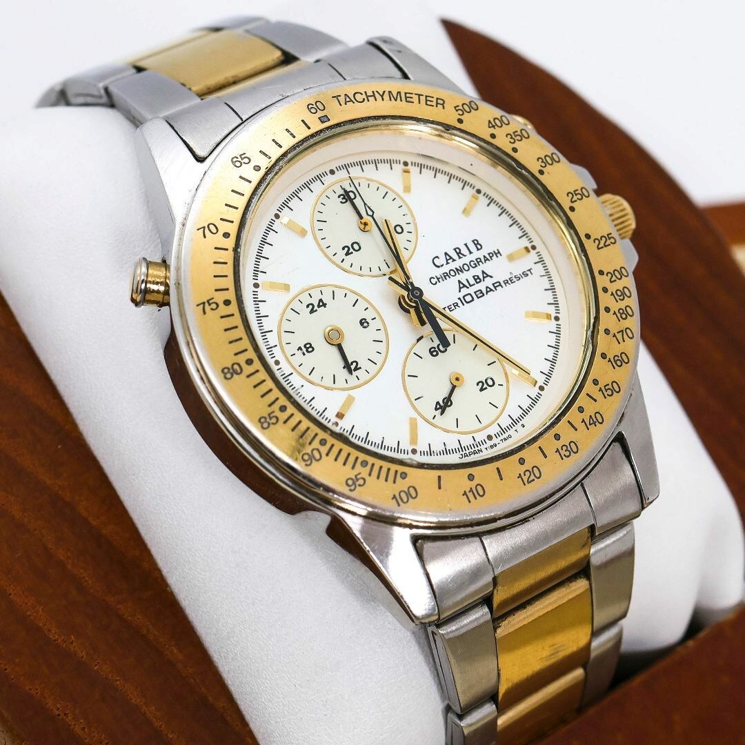 SEIKO セイコー 腕時計 ALBA CARIB アルバ カリブ クロノグラフ
