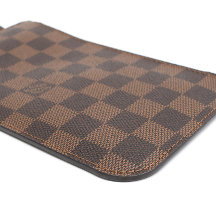 ルイヴィトン ポーチ ネヴァーフル用 ダミエエベヌ キャンバス ブラウン スリーズ LOUIS VUITTON