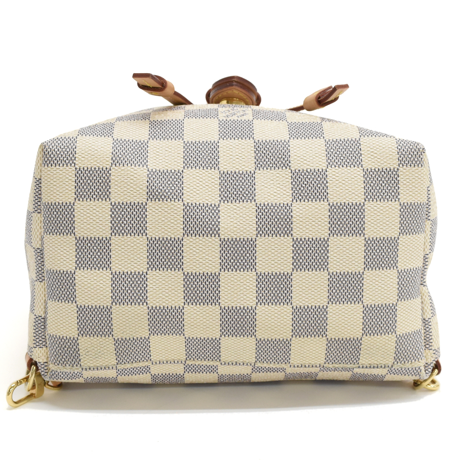 ルイヴィトン リュック スペロンBB N44026 ダミエアズール キャンバス×レザー アイボリー LOUIS VUITTON