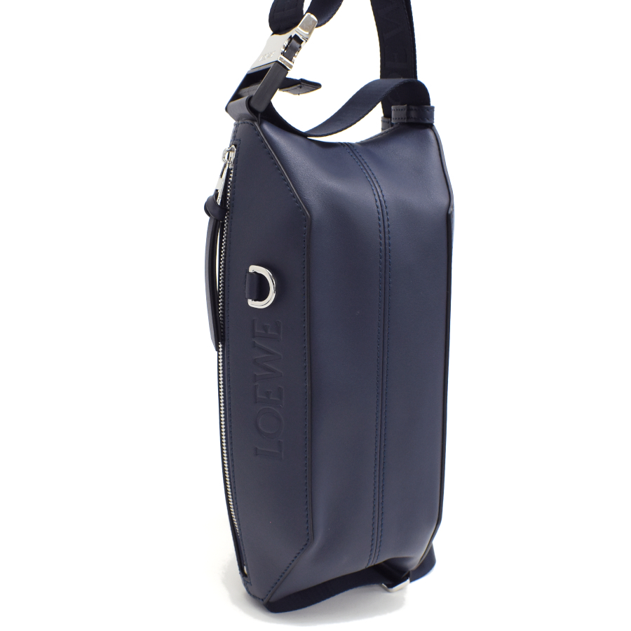 ロエベ ボディバッグ スリングバッグ コンバーチブルスリング B777NCNX01 レザー ネイビー LOEWE