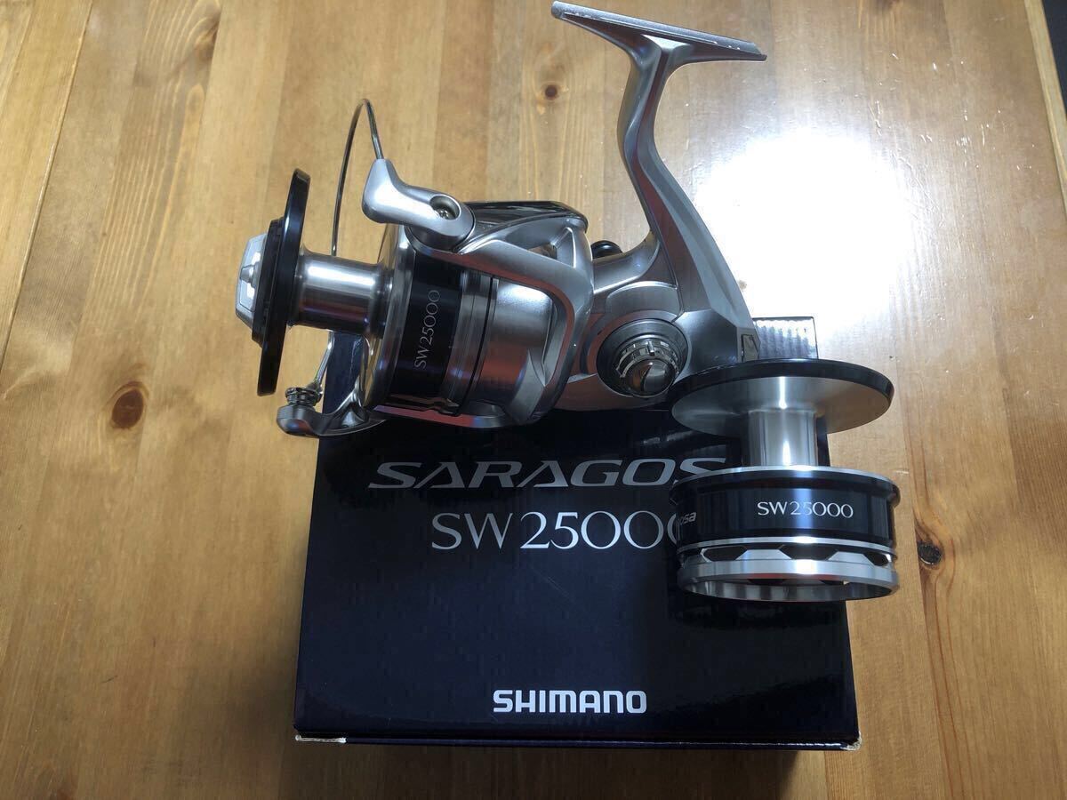 国内未発売　シマノ　SHIMANO SARAGOSA SW25000リールとSARAGOSA SW25000スペアスプールのセット