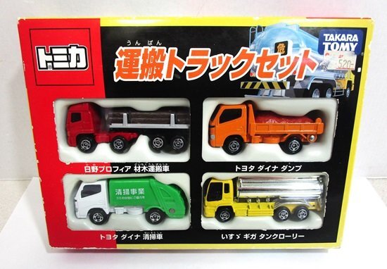 トミカ オフロードダンプ 4台セット Yahoo!オークション - 【未開封】トミカ 運搬トラックセット 4台