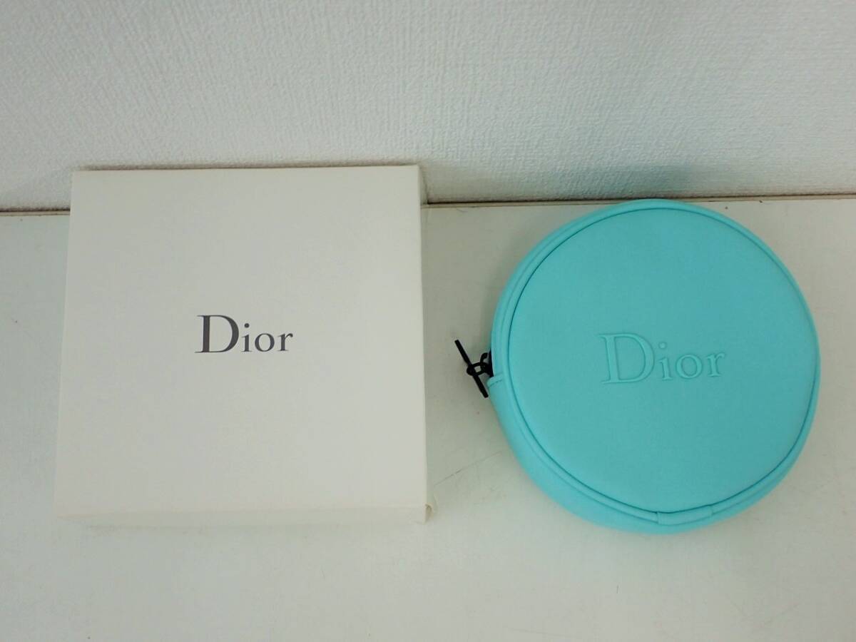 $ 新品 $ 箱入り 非売品 ◆ Dior ◆ クリスチャン ディオール ◆ レザー製・ 小銭入れ コインケース 小物入れ ポーチ ◆ ターコイズブルー_画像9