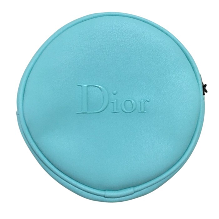 $ 新品 $ 箱入り 非売品 ◆ Dior ◆ クリスチャン ディオール ◆ レザー製・ 小銭入れ コインケース 小物入れ ポーチ ◆ ターコイズブルー_画像2
