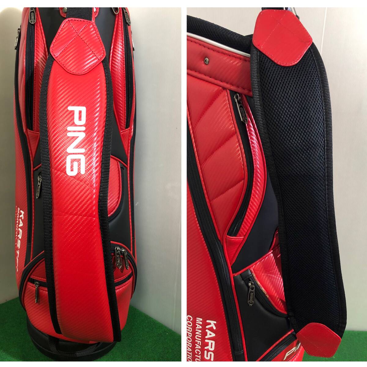 GK鈴鹿☆新品 462 BTG-CB026-NA☆ボーダー柄☆キャディバッグ GK鈴鹿☆新品 462 BTG-CB026-NA☆ボーダー柄☆キャディバッグ