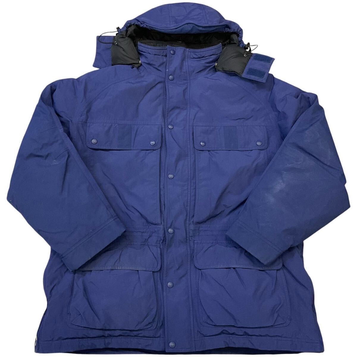 殿堂 L.L.Bean ナイロン ジャケット Men's XL ブルー マウンテンパーカー ダウンジャケット GORE-TEX 中綿 フーディー エルエルビーン 男性用