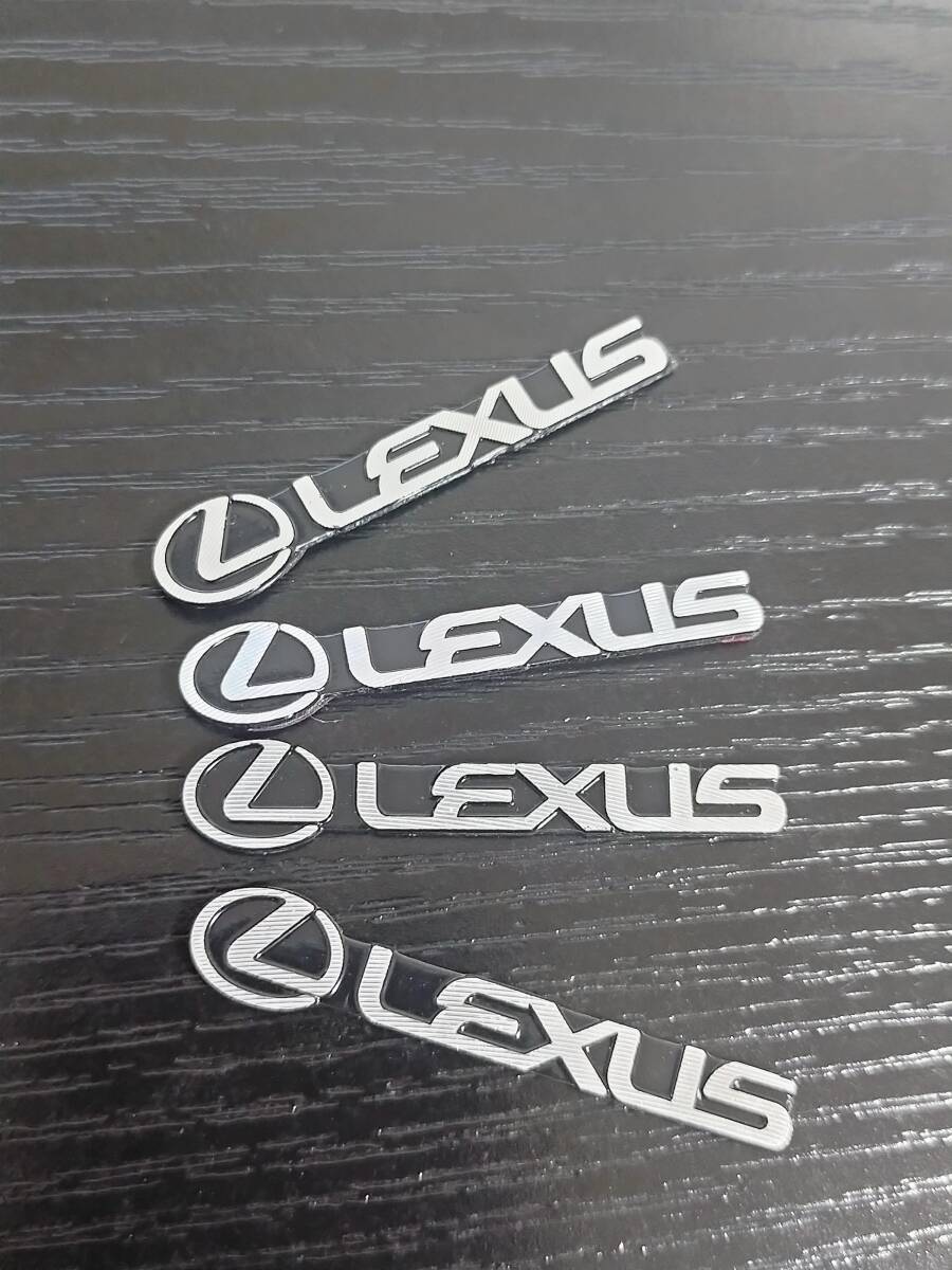 ネコポス送料無料 LEXUS ミニエンブレム　4枚セット LS LX LC GS ES IS RX RC NX UX CTレクサス