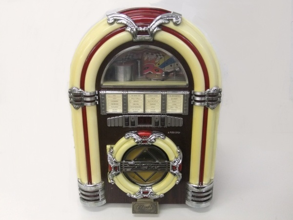 ジュークボックス】アンティーク ジュークボックス型CDデッキ AM ジュークボックス】アンティーク ジュークボックス型CDデッキ AM
