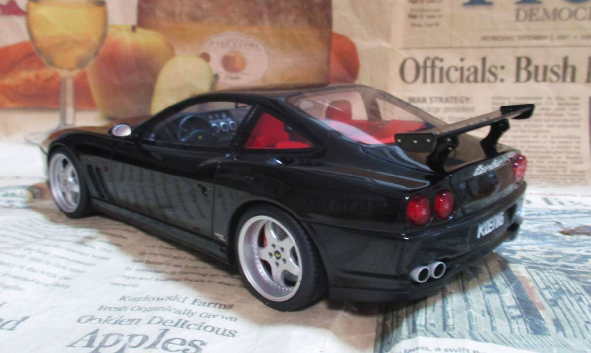 ★レア絶版*世界999台*GT Spirit*1/18*1997 Ferrari 550 Maranello Koenig Specials ブラック≠京商_画像2