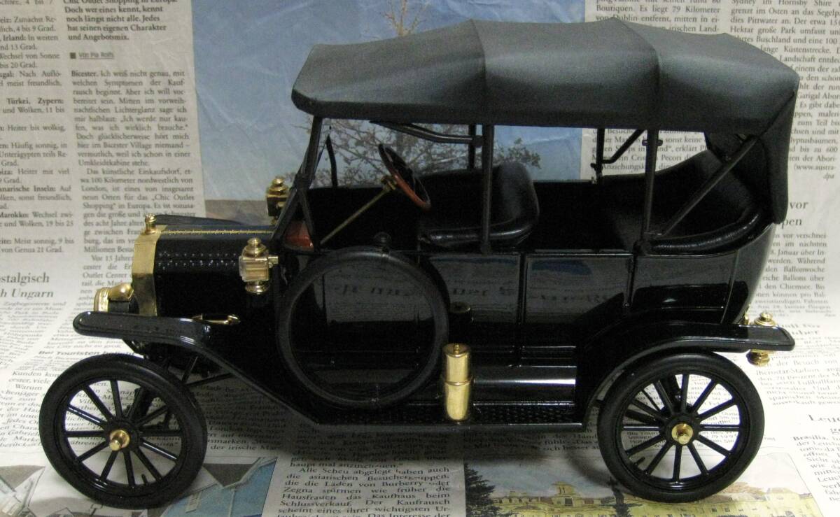★レア絶版*フランクリンミント*1/16*1913 Ford Model T Touring Car ブラック