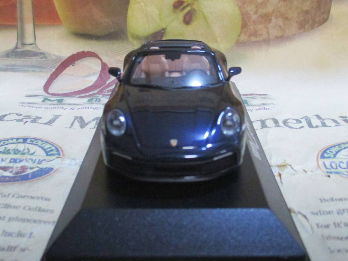★レア絶版*ディーラー限定*Minichamps PMA*1/43*Porsche 911 (992) Carrera S Cabriolet 2019 ナイトブルーメタリック*ポルシェ