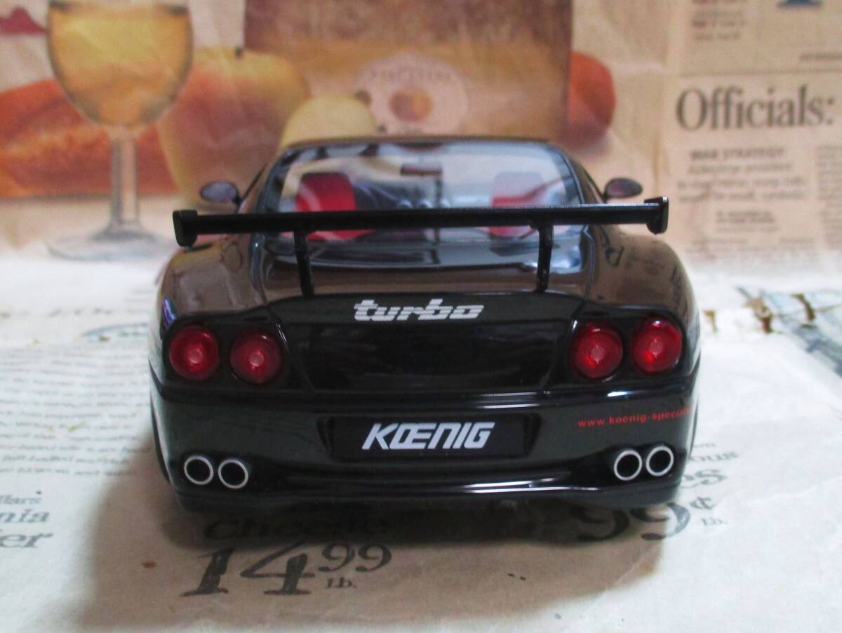 ★レア絶版*世界999台*GT Spirit*1/18*1997 Ferrari 550 Maranello Koenig Specials ブラック≠京商_画像4
