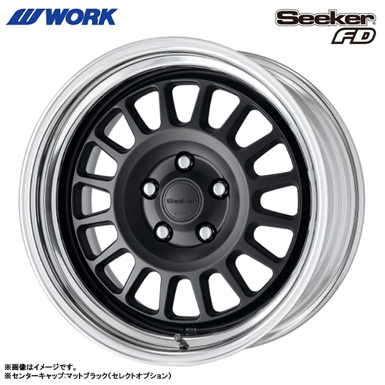 送料無料 ワーク Seeker FD STEP RIM STANDARD Adisk 8.5J-18 +63～1 4H-100 (18インチ) 4H100 8.5J+63～1【4本セット 新品】