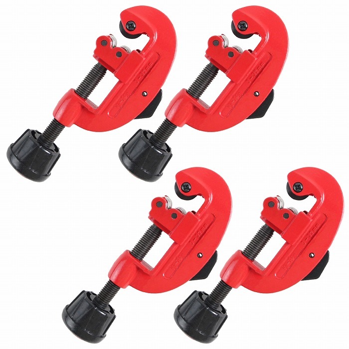 【送料無料】4個set 塩ビ ステンレス アルミ 銅 真鍮 3mm-32mm チューブ パイプ カッター コンパクト バリ取り 銅管 銅管 切斷工具 ツール