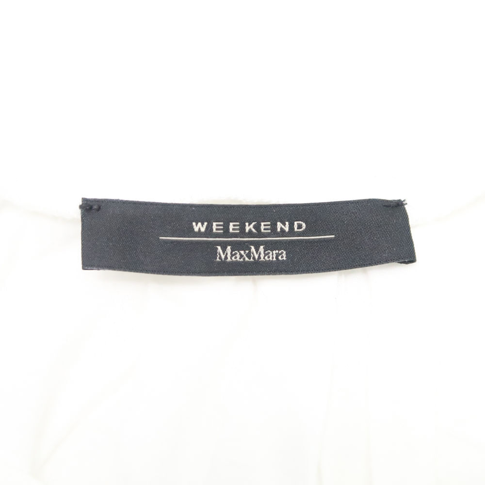美品 maxmaraWEEKEND マックスマーラ Tシャツ s コットン100％ カットソー ビーズ ビジュー レディース AT351A35