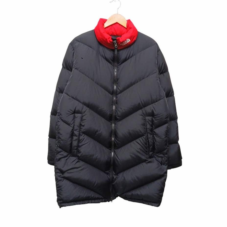 THE NORTH FACE ノース・フェイス ND91831 ASCENT COAT アッセント ダウンコート ブラック レッド サイズ L