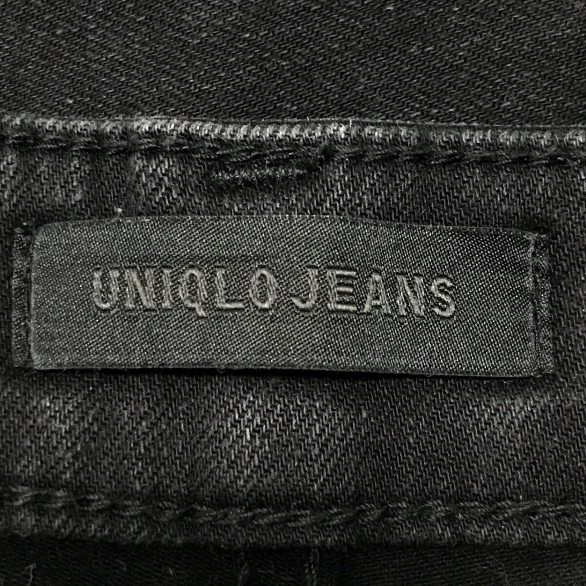 ストレスフリーなはき心地◎【UNIQLO】ユニクロ ウルトラストレッチスキニーフィットジーンズ デニム パンツ ブラック w29 /Y25283ii_画像8