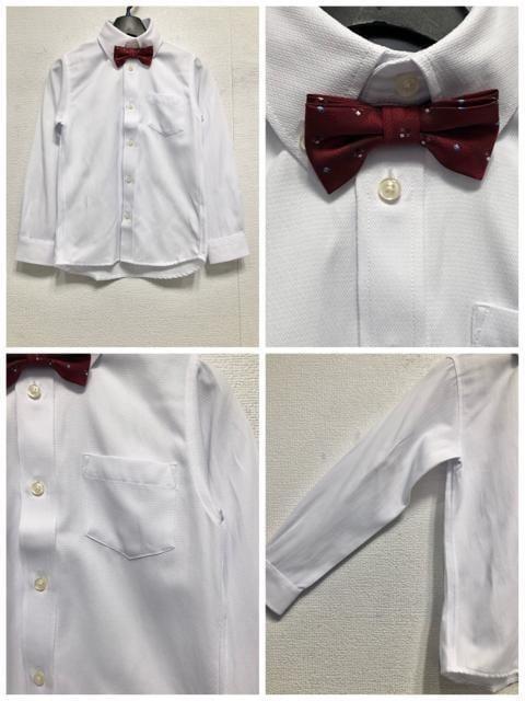 新品☆男の子130紺系フォーマルスーツ5点セット蝶ネクタイ入学式卒園式◯G202_画像6