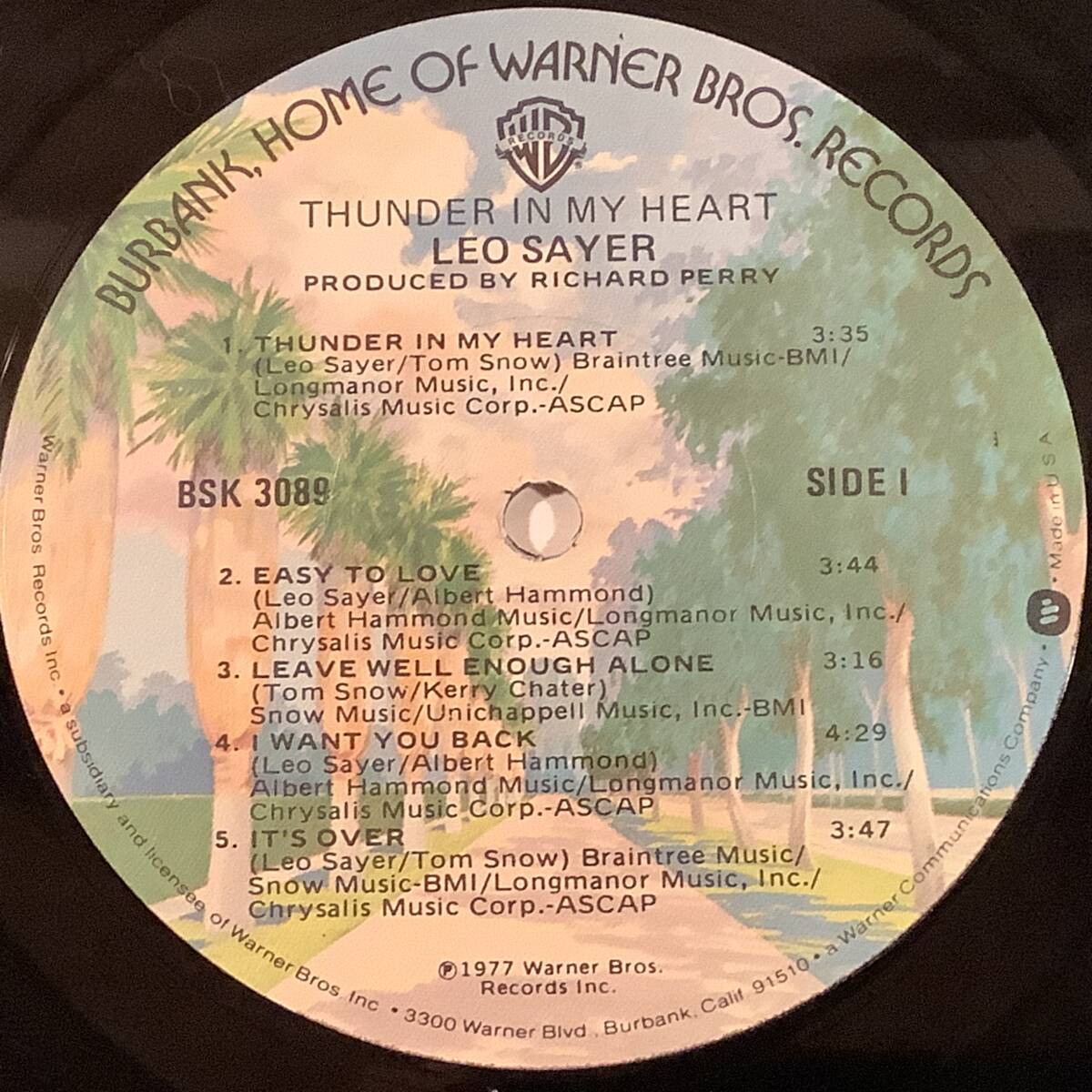 LP(米盤)●レオ?セイヤーLEO SAIER/Thunder In My Heart●シュリンク付の美品！