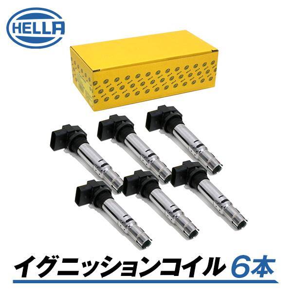 Hella ヘラ イグニッションコイル 5DA358000-671 6本 メルセデス・ベンツ CL 216371 5DA358000-671 参考純正品番 A 000 150