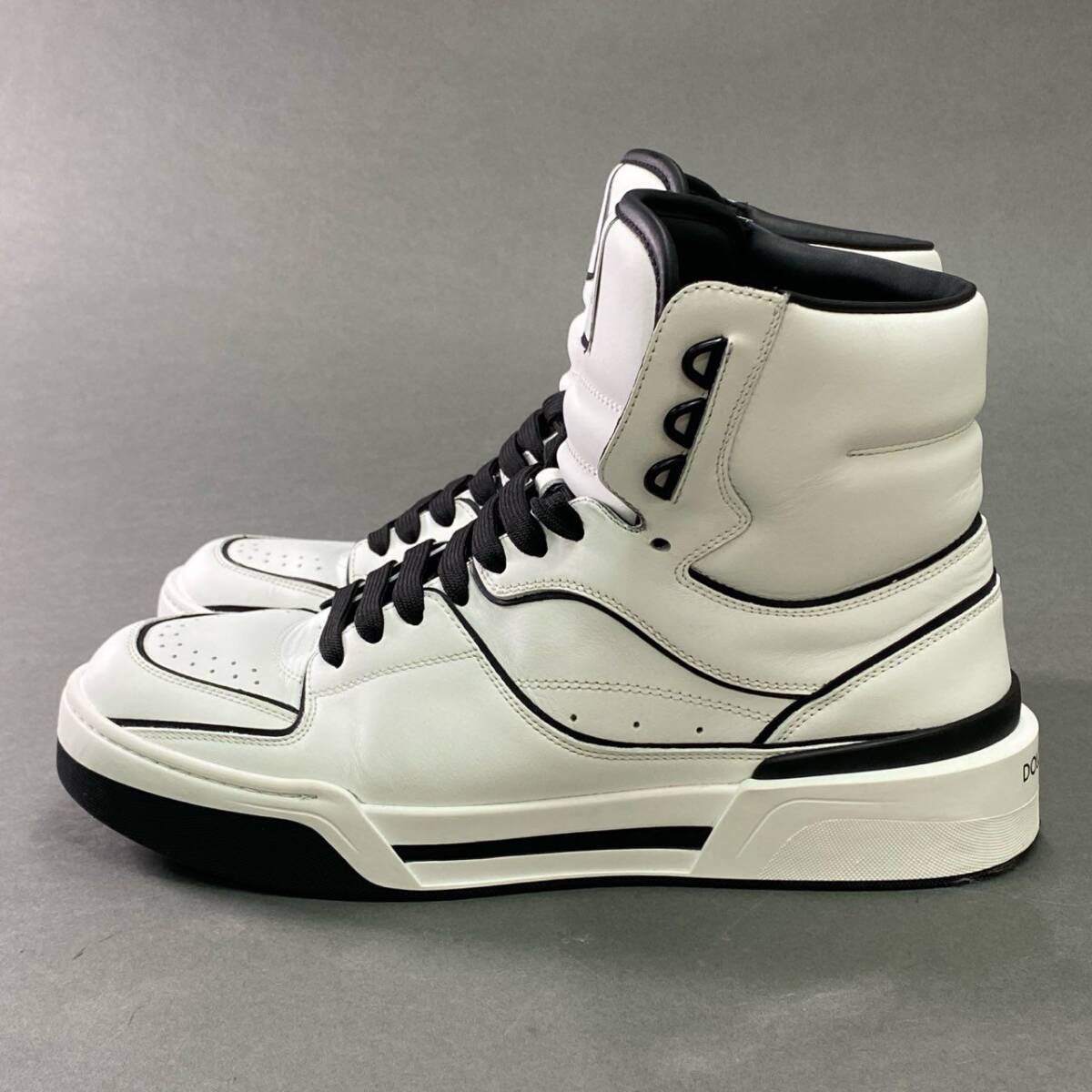 2b7 DOLCE＆GABBANA ドルチェアンドガッバーナ イタリア制 ニューローマ ミッドトップ レザースニーカー ハイカットスニーカー 9