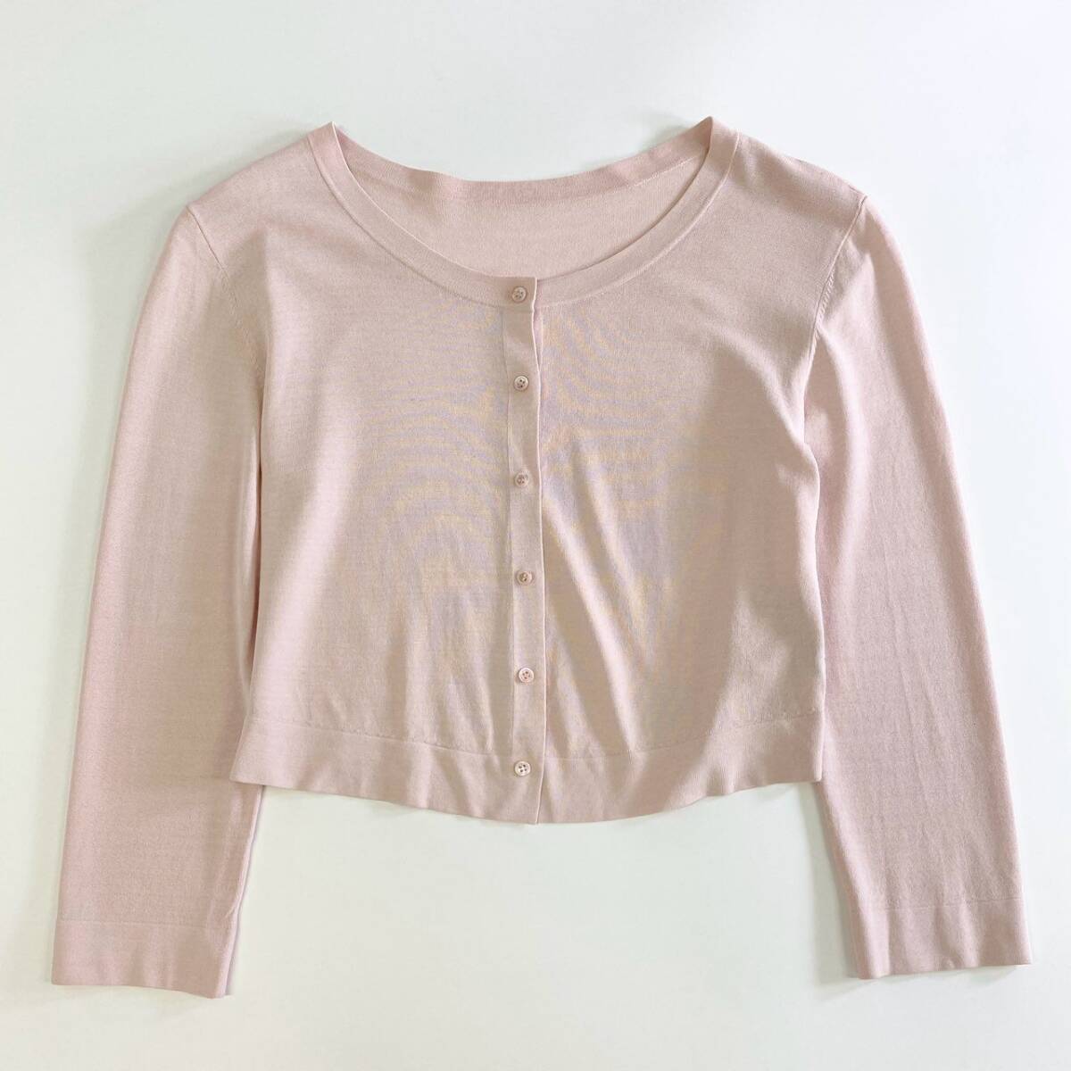 31j17 FOXEY NEY YORK フォクシーニューヨーク アッパースタンダード 31883 ニットカーディガン ボレロカーディガン サイズ38 ピンク