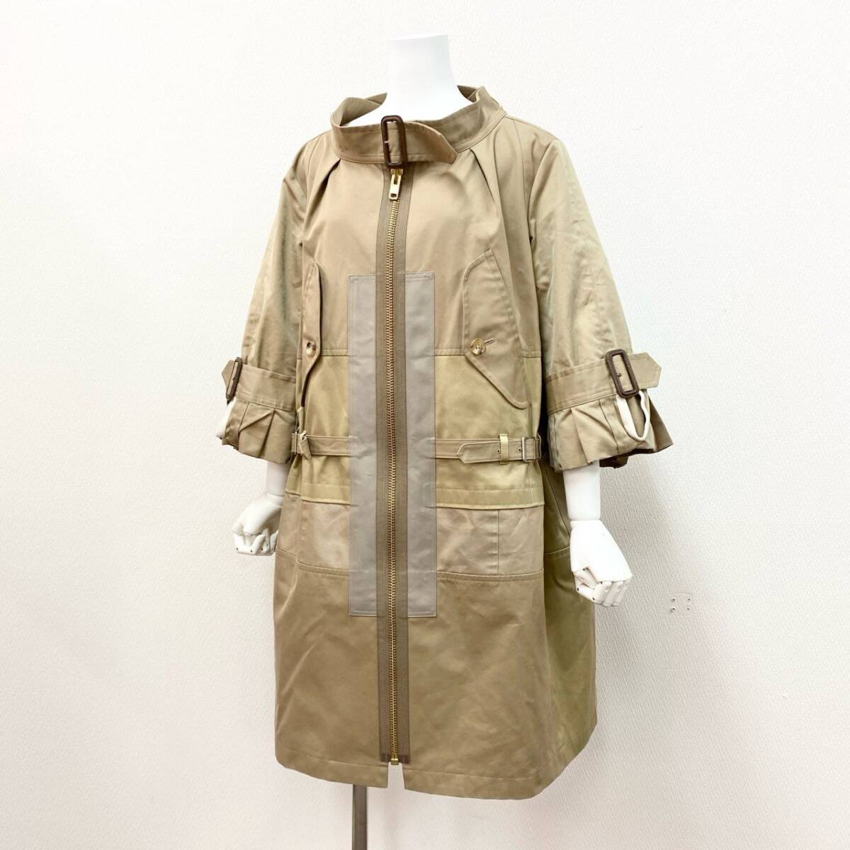68j9 JUNYA WATANABE COMME des GARCONS ジュンヤワタナベ コムデギャルソン パッチワーク トレンチコート JE-O029 XS AD2019 20ss