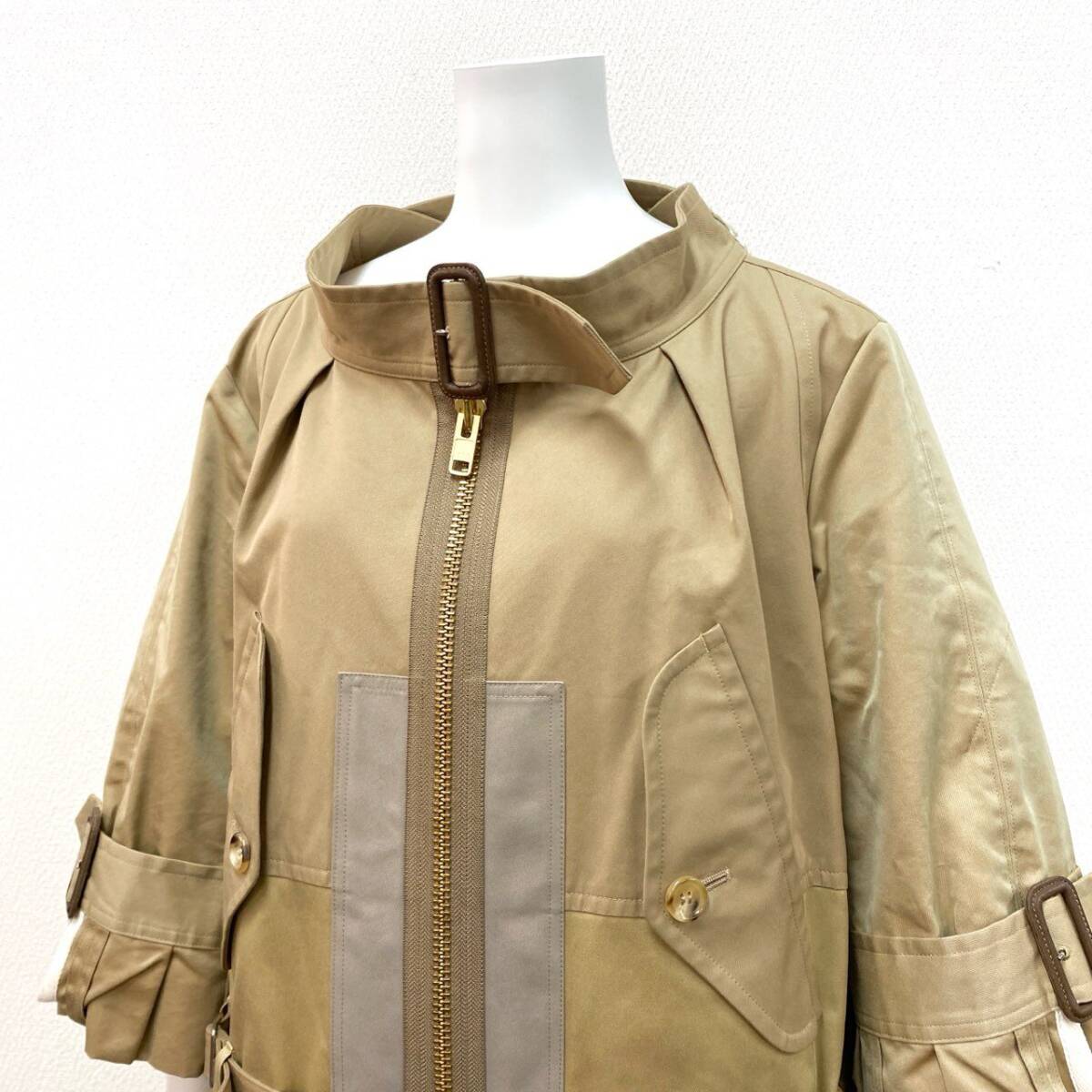 68j9 JUNYA WATANABE COMME des GARCONS ジュンヤワタナベ コムデギャルソン パッチワーク トレンチコート JE-O029 XS AD2019 20ss