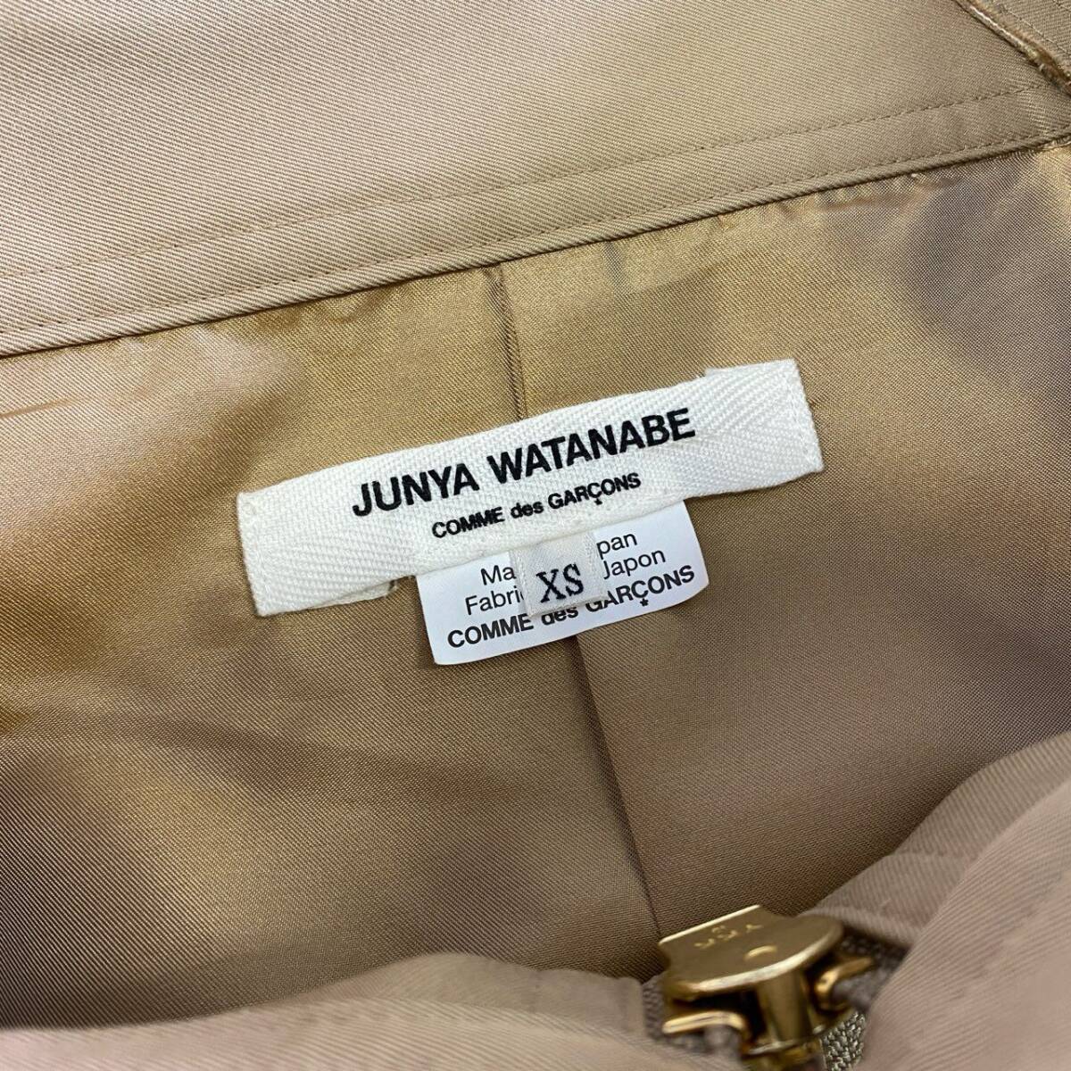 68j9 JUNYA WATANABE COMME des GARCONS ジュンヤワタナベ コムデギャルソン パッチワーク トレンチコート JE-O029 XS AD2019 20ss