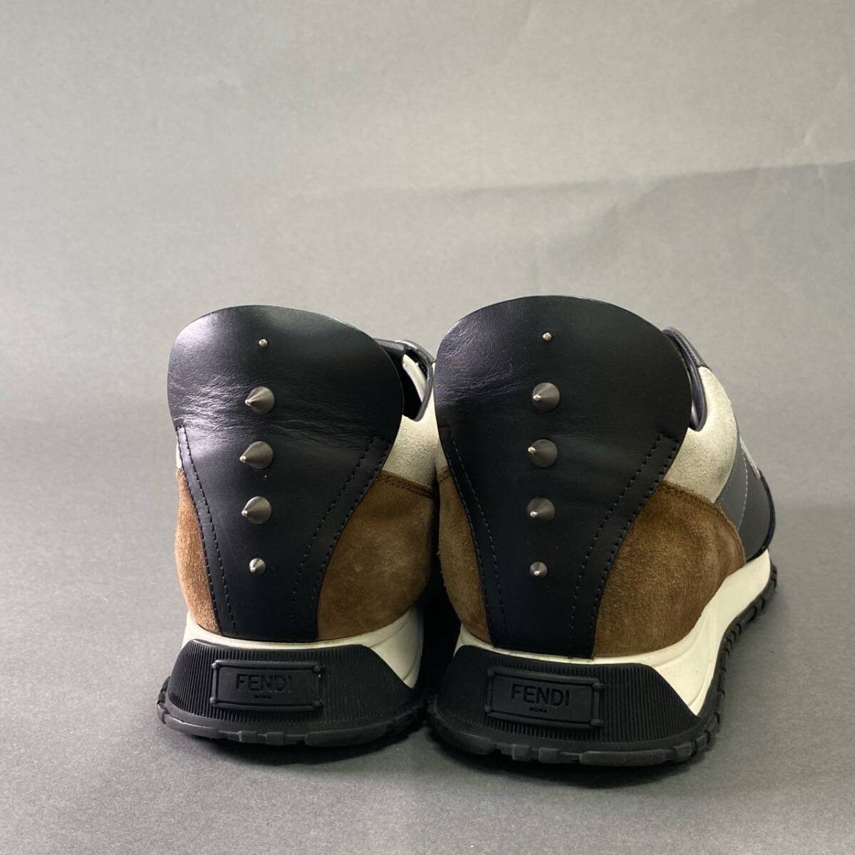4j4 FENDI フェンディ BAG BGS SNEAKERS バッグ バグズ スニーカー ローカット シューズ イタリア制 7 ブラック ネイビー ブラウン レザー