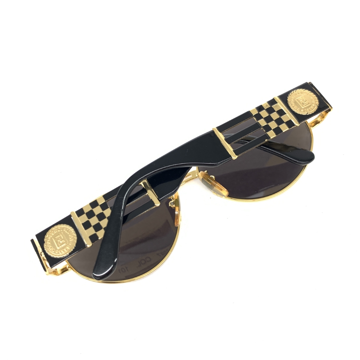 FENDI ロゴスタッズサングラス 美品!!90s イタリア製 FENDI ギリシャ FFロゴ オールド FS140
