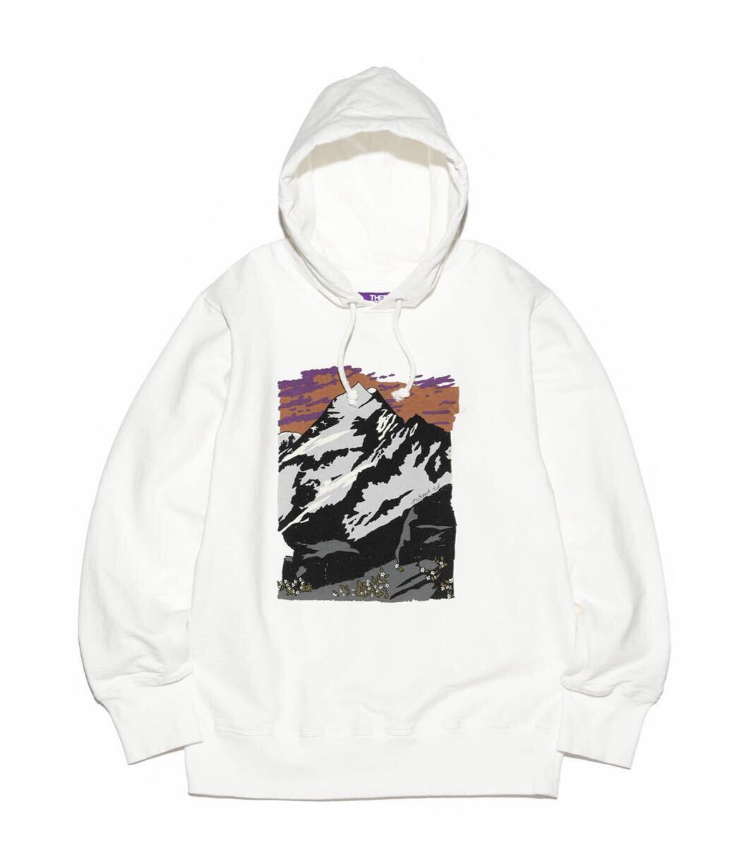 新品 THE NORTH FACE PURPLE LABEL 10oz Mountain Graphic Hoodie N24FH040 ザノースフェイスパープルレーベル フーディ メンズ Lサイズ